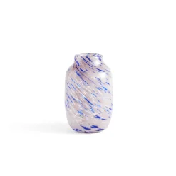 HAY - Splash Vase - Round - L - lys pink og blå