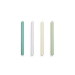 Hay - Stearinlys - Hexagon - Sæt med 4 stk. - Pastel