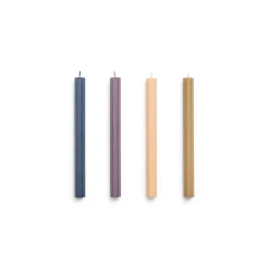 Hay - Stearinlys - Hexagon - Sæt med 4 stk. - Dark