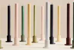 Hay - Stearinlys - Square - Sæt med 4 stk. - Dark