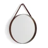 HAY - "Strap Mirror" Spejl Ø50 cm - Brun