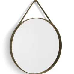 HAY - "Strap Mirror" Spejl Ø70 cm - Brun
