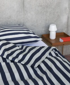 HAY - Été Bed Linen - Dynebetræk - midnight blue og light grey (140 x 200 cm)