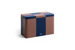 Hay - Tin Container - Brown and midnight blue