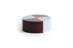 Hay - Tin Container - Burgundy and ice blue