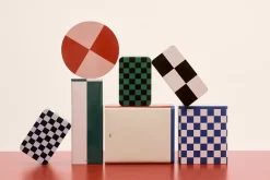 Hay - Tin Container - Round - Red/Soft Pink