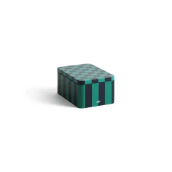 Hay - Tin Container - Small - Green/Dark Blue