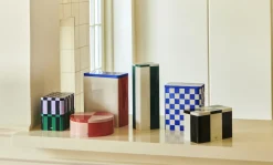 Hay - Tin Container - Small - Green/Dark Blue