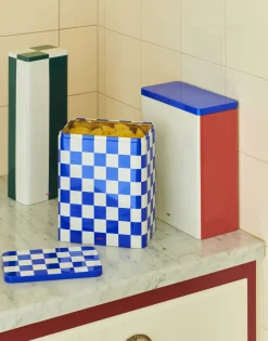 Hay - Tin Container - X-large - Off-white/Blue/Red