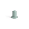 HAY - Tube Candleholder S - Concrete - Emerald Green