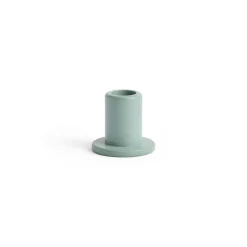 HAY - Tube Candleholder S - Concrete - Emerald Green