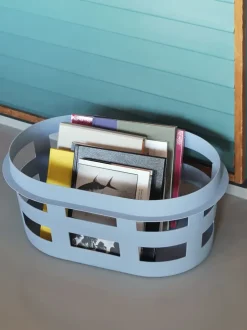 HAY - Vasketøjskurv - Laundry Basket - Small - Soft Blue