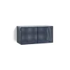 Hay - Vægskab - Perforated Cabinet Wall - Small - Steel Blue - H45 x B89 x D40