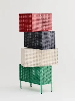 Hay - Vægskab - Perforated Cabinet Wall - Small - Soft Jade - H45 x B89 x D40 cm