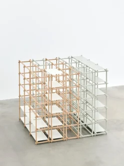 Hay - Woody Shelving 2.0 Column High - Hvid/Eg - 18 hylder