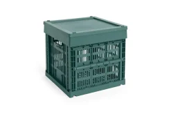 HAY Colour Crate - Cube - Dark green