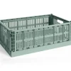 HAY Colour Crate - Large - Sage green