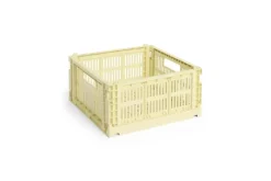 HAY Colour Crate - Medium Square - Light yellow