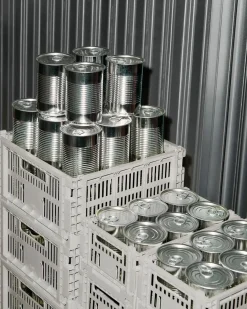 HAY Colour Crate - Medium Square - Grey