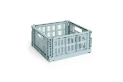 HAY Colour Crate - Medium Square - Dusty blue