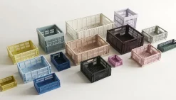 HAY Colour Crate - Medium Square - Dusty blue