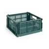 HAY Colour Crate - Medium Square - Dark green