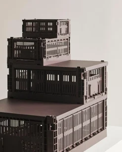 HAY Colour Crate Lid Metal - Large - Bordeaux