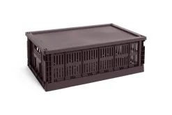 HAY Colour Crate Lid Plastic - Large - Bordeaux