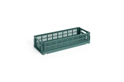 HAY Colour Crate Mini - Oblong - Dark green