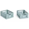 HAY Colour Crate Mini - Set of 2 - Dusty blue