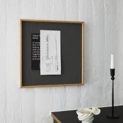 Hemverk - Opslagstavle m. akustiske egenskaber - Recy - Grå - 40x40