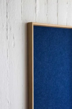 Hemverk - Opslagstavle m. akustiske egenskaber - Recy - Blå - 40x40