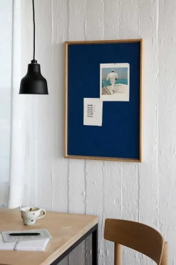 Hemverk - Opslagstavle m. akustiske egenskaber - Recy - Blå - 40x60