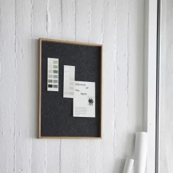 Hemverk - Opslagstavle m. akustiske egenskaber - Recy - Grå - 40x60