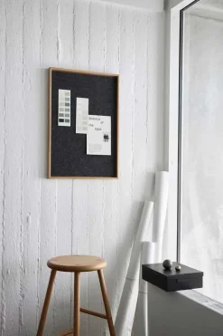 Hemverk - Opslagstavle m. akustiske egenskaber - Recy - Grå - 40x60