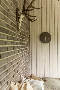 Hemverk - Vægur - Dark Oak - Mørk Eg/Sølv - Ø28 cm