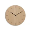 Hemverk - Vægur - Light Oak - Eg/Sort - Ø28 cm