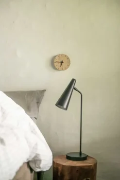 Hemverk - Vægur - Lys Eg - Ø12 cm - Kobber visere