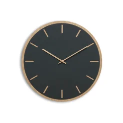 Hemverk - Vægur - Lys Eg/Mørkegrøn - Kobber visere - Ø38 cm