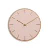 Hemverk - Vægur - Lys Eg/Powder Dusty Rose - Guld visere - Ø38 cm