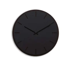 Hemverk - Vægur - Mørk Eg/Sort - Sorte visere - Ø38 cm