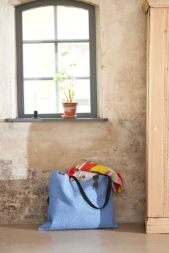 Horredsmattan - Strandtaske - Beach Bag - 70 x 53 cm - Blå / Blue