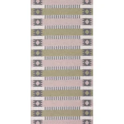 Horredsmattan tæppe - Märta i pink/olive 70x50