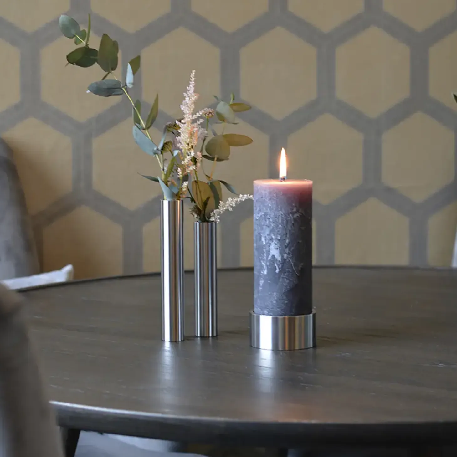 Hove Home - Fat Light - Rustfrit stål - Højde 4 x Ø8