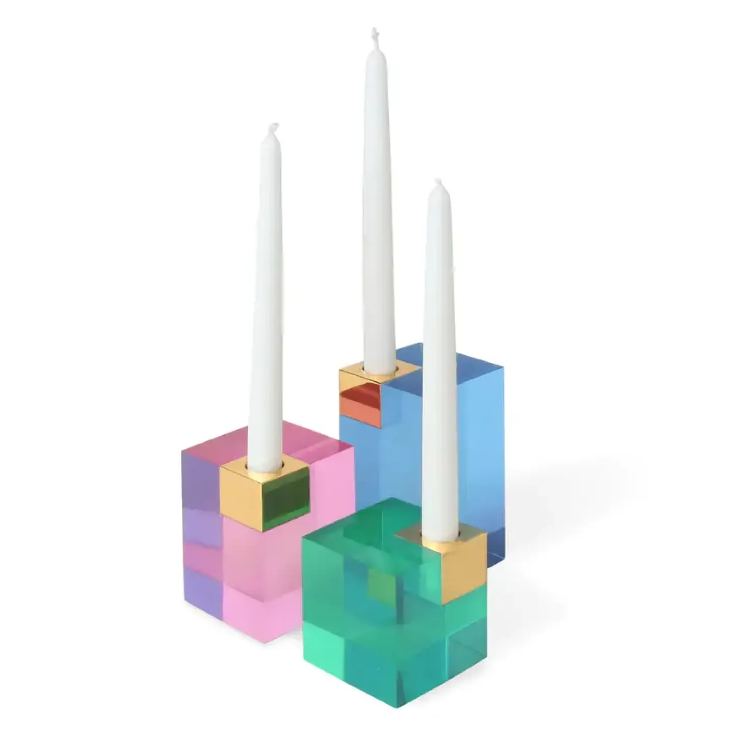 Jonathan Adler - Lysestage - Monte Carlo - Blå - Large