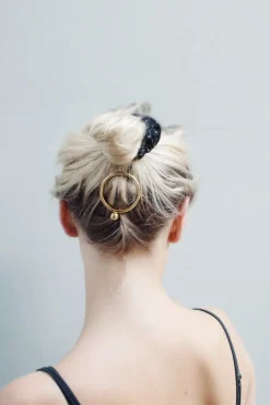 JUKSEREI - Dot hårspænde - Guld