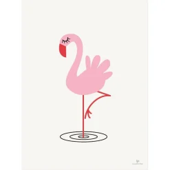 KAI Copenhagen - Plakat med flamingo - 50x70 cm.