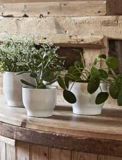 Knabstrup Keramik - urtepotteskjuler Ø 16.5 cm white