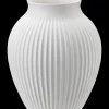 Knabstrup Keramik - vase H 27 cm ripple white
