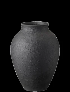 Knabstrup Keramik - vase H 20 cm black